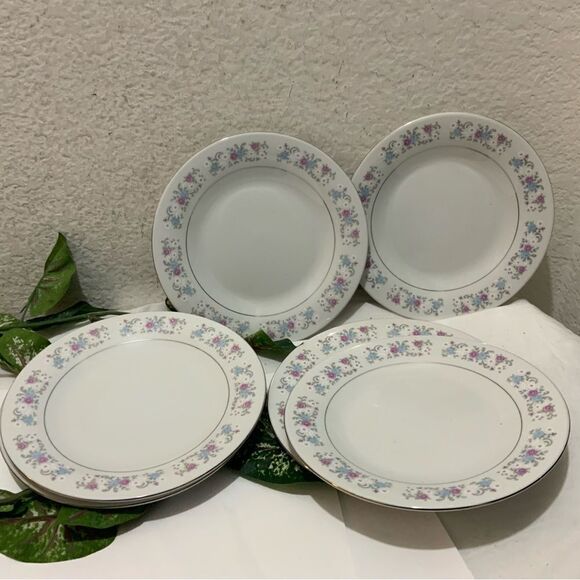 Set of 6 Dynasty Fine China Rapture Salad Plate (7 1/8") G16 - Picture 1 of 7
